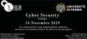 Convegno "Cybersecurity Parma" - giovedì 14 novembre 2019