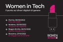 Prosegue il ciclo di incontri Women in Tech per contrastare il divario di genere nel campo della formazione tecnologica e digitale