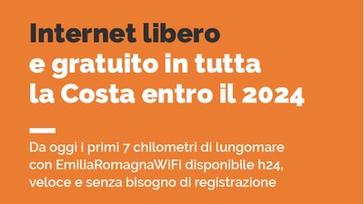 Internet libero e gratuito in tutta la Costa entro il 2024, il via da Cervia-Milano Marittima