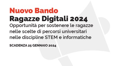 Online il bando Ragazze digitali ER - Anno 2024