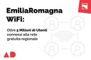 EmiliaRomagnaWiFi: più di 5 milioni gli utenti unici connessi alla rete